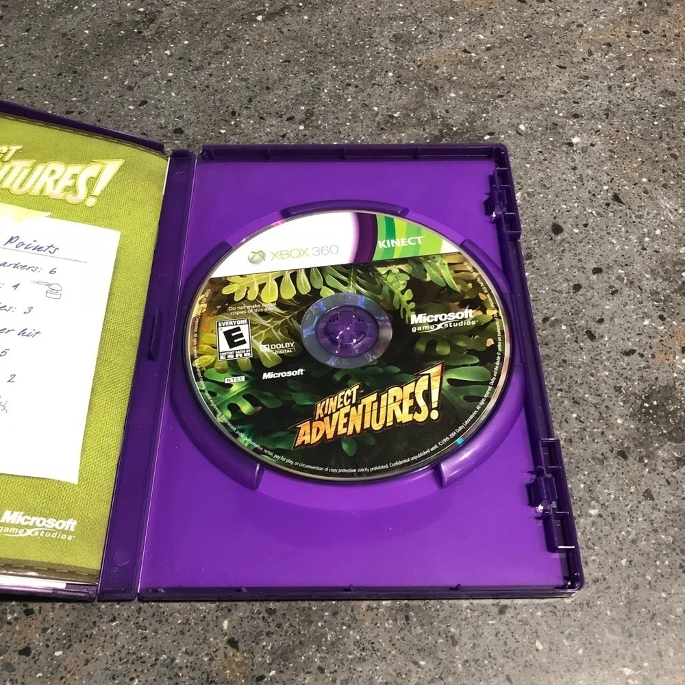 BUNDLE of 3 XBOX Kinect Games - Adventure, Sports 1 & 2
